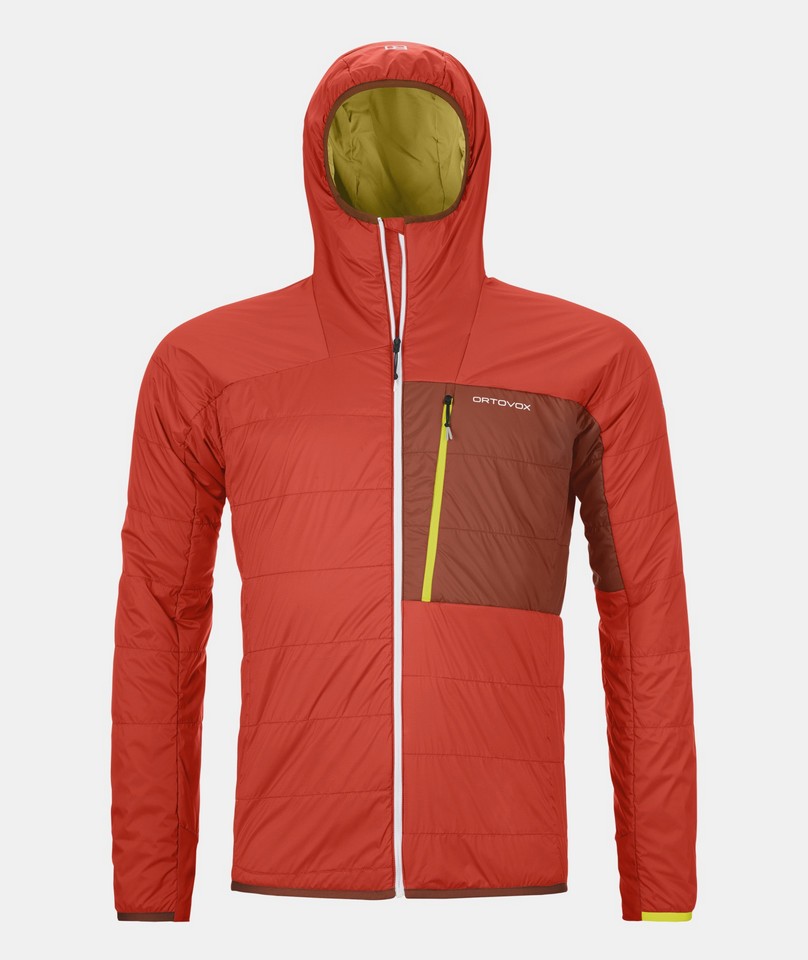 Ortovox "Swisswool Piz Duan Jacket M" - cengia rossa