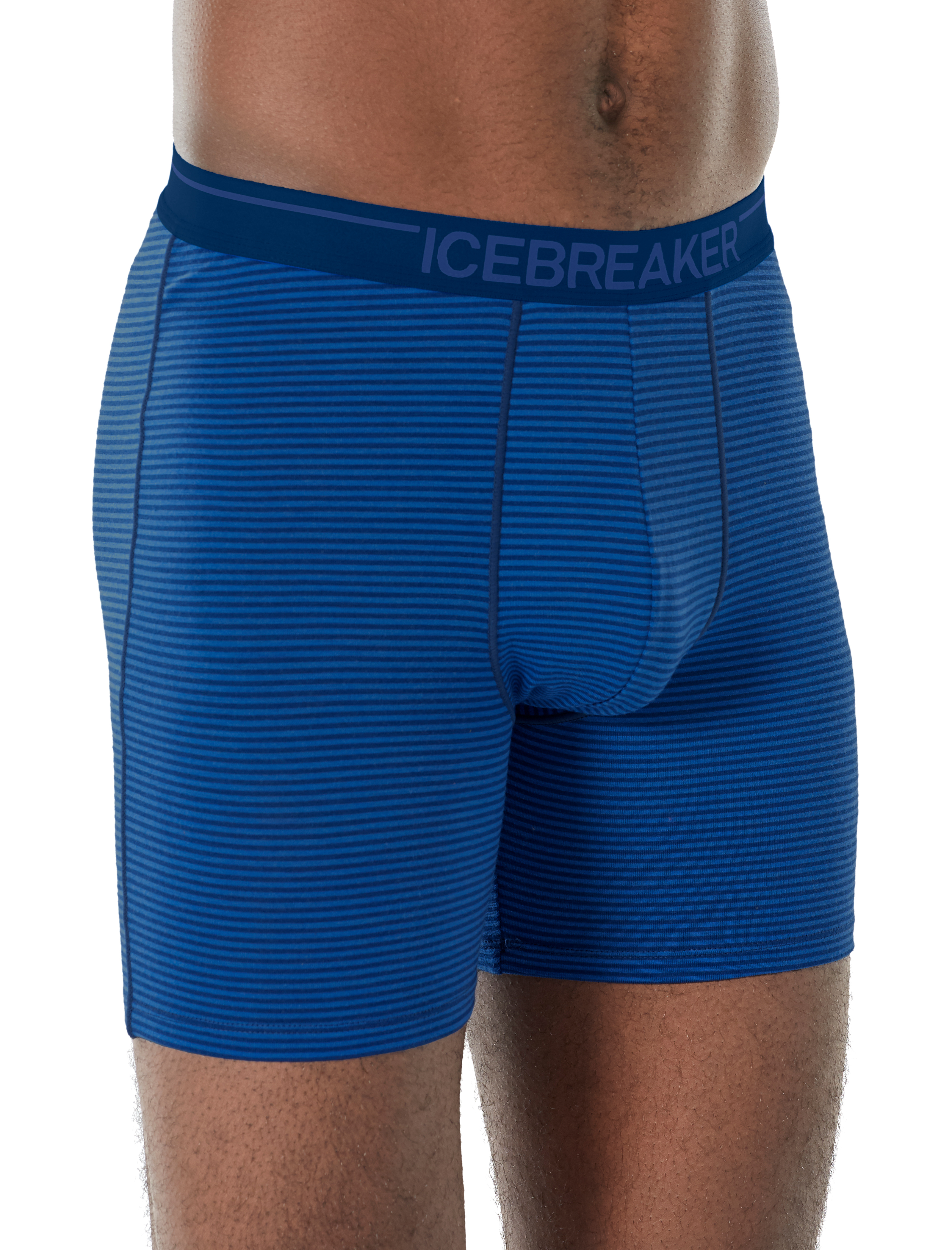 Icebreaker "Mens Anatomica Long Boxers" - blue