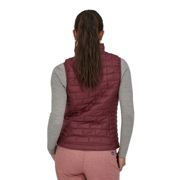Patagonia "W's Nano Puff Vest" - dark ruby