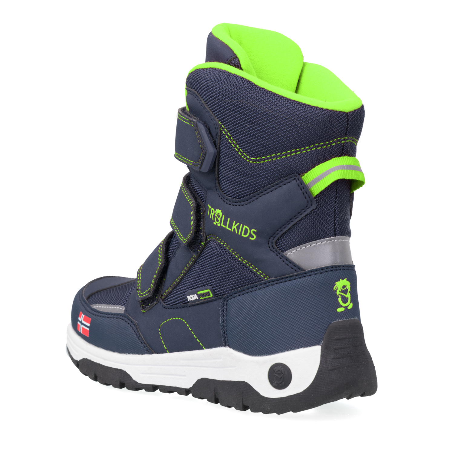 Trollkids "Kids Lofoten Winter Boots" - navy/ viper green
