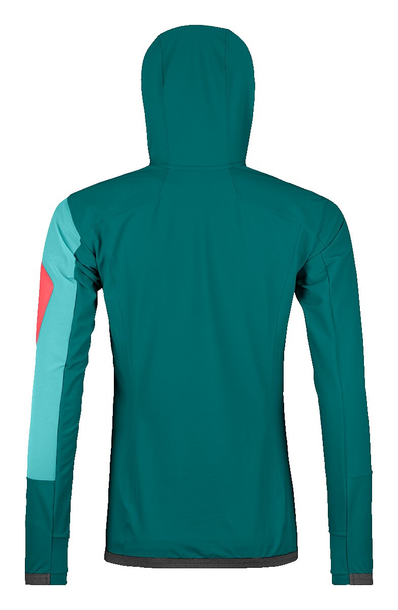 Ortovox "Berrino Hooded Jacket W" - pacific green